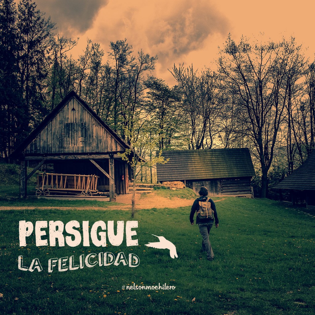 persigue la felicidad - nelson mochilero