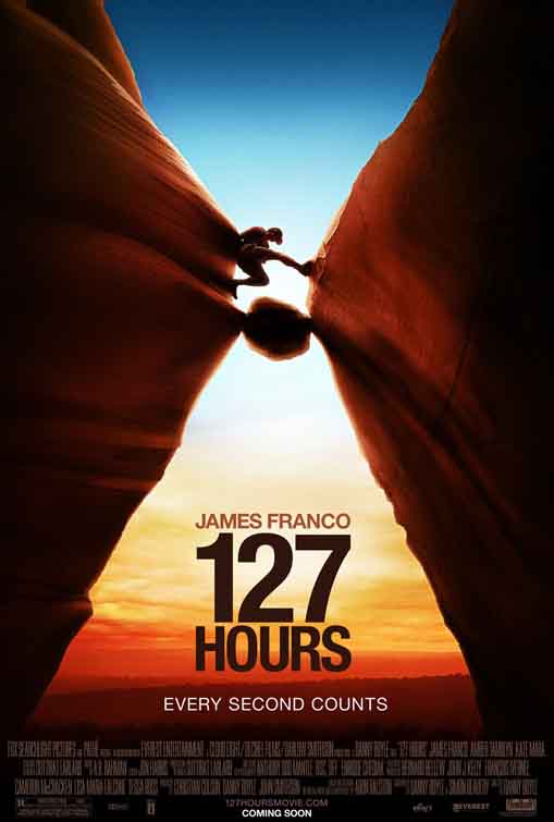 Top películas de terror de viajes que ningún viajero debe ver (antes de viajar) 127 hours (127 horas) - Películas de terror de viajes - Mochileros.org