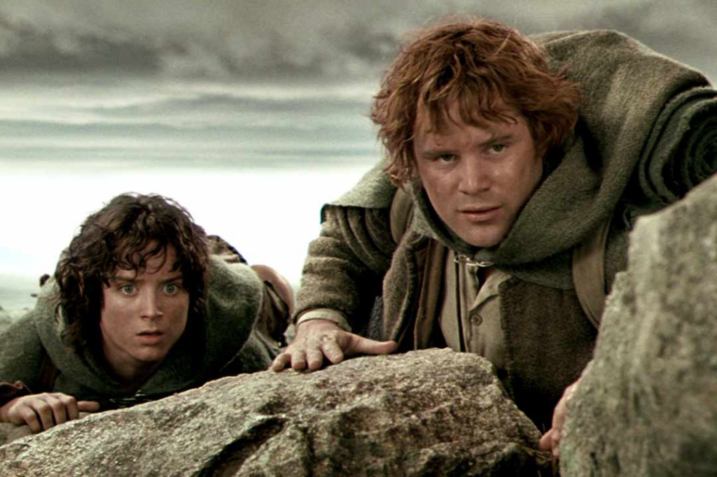 Sam y Frodo Mochileros