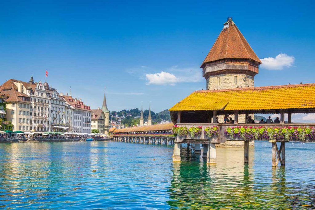 Lucerna, Suiza - viajando en tren por Europa con Eurail