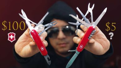 Comparación de navaja suiza Victorinox original y copia