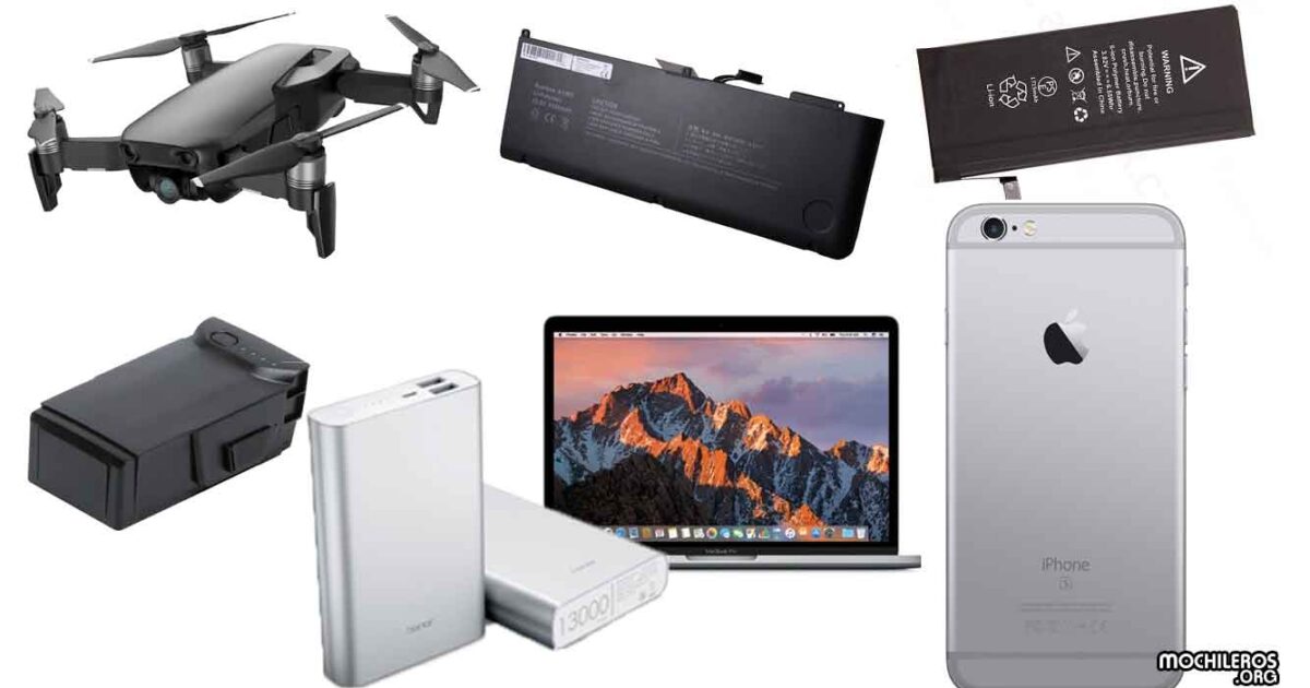 baterias prohibidas en vuelos, powerbank macbook