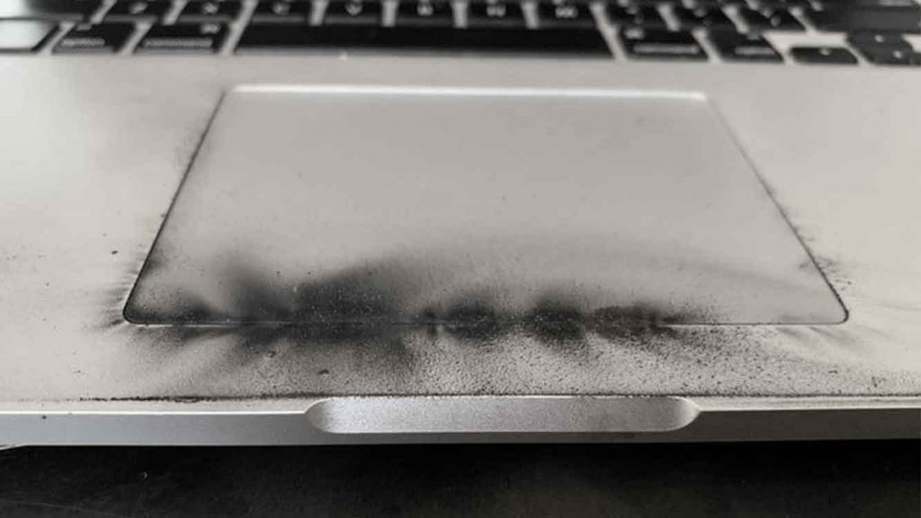 Teclado de Macbook Pro quemado