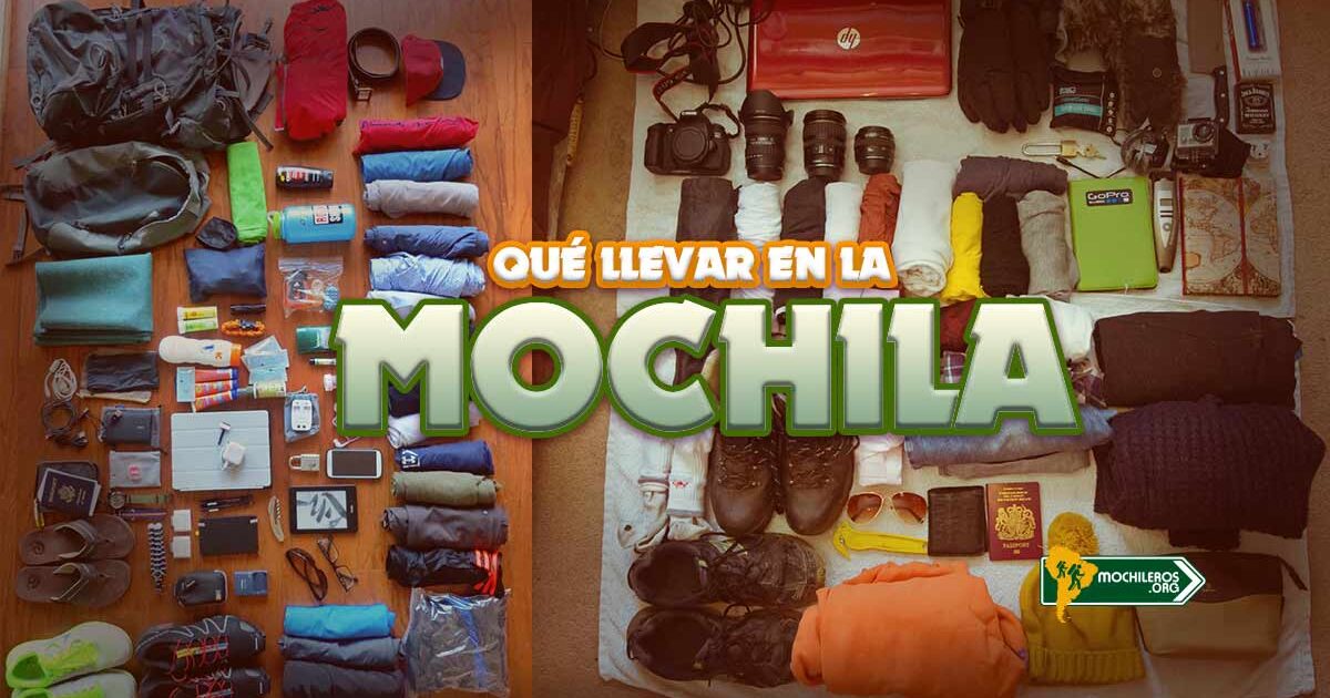 Qué llevar en la mochila de viaje