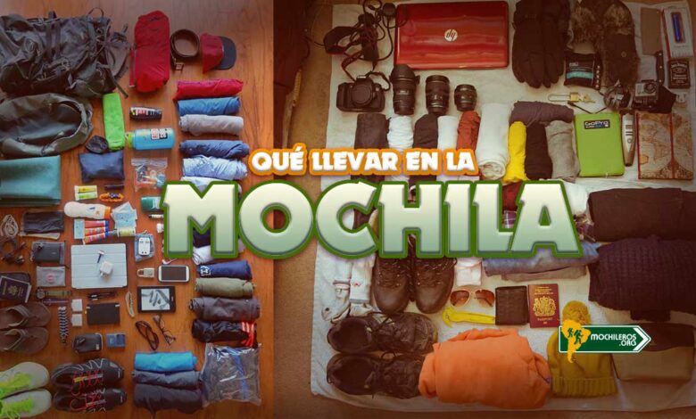 Qué llevar en la mochila de viaje