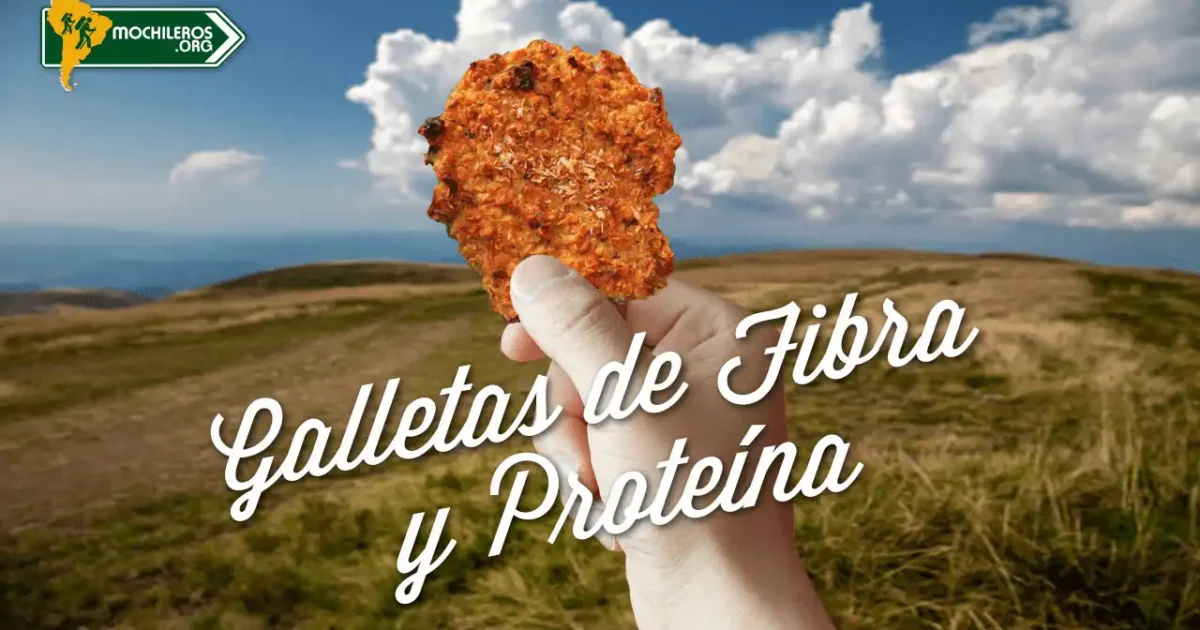 galletas nutritivas de fibra y proteína para mochileros. recetas de barritas energeticas, galletas nutritivas y snacks de senderismo. recetas outdoor.
