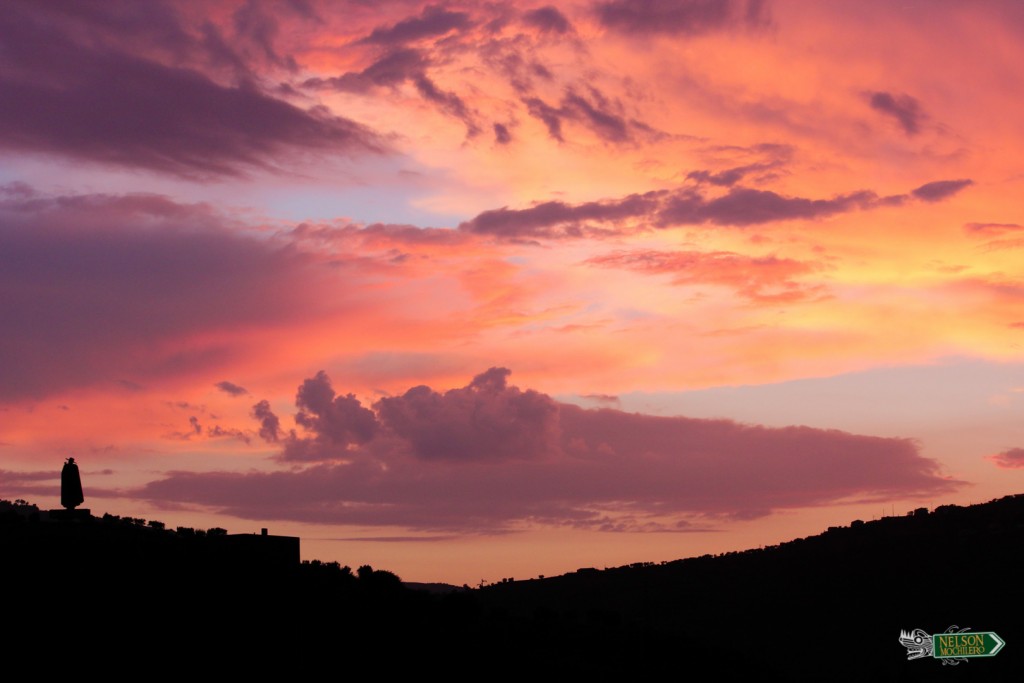 caida del sol, rio Duero (Douro)