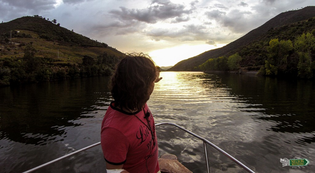 Nelson Mochilero en el río Duero (Douro), Portugal